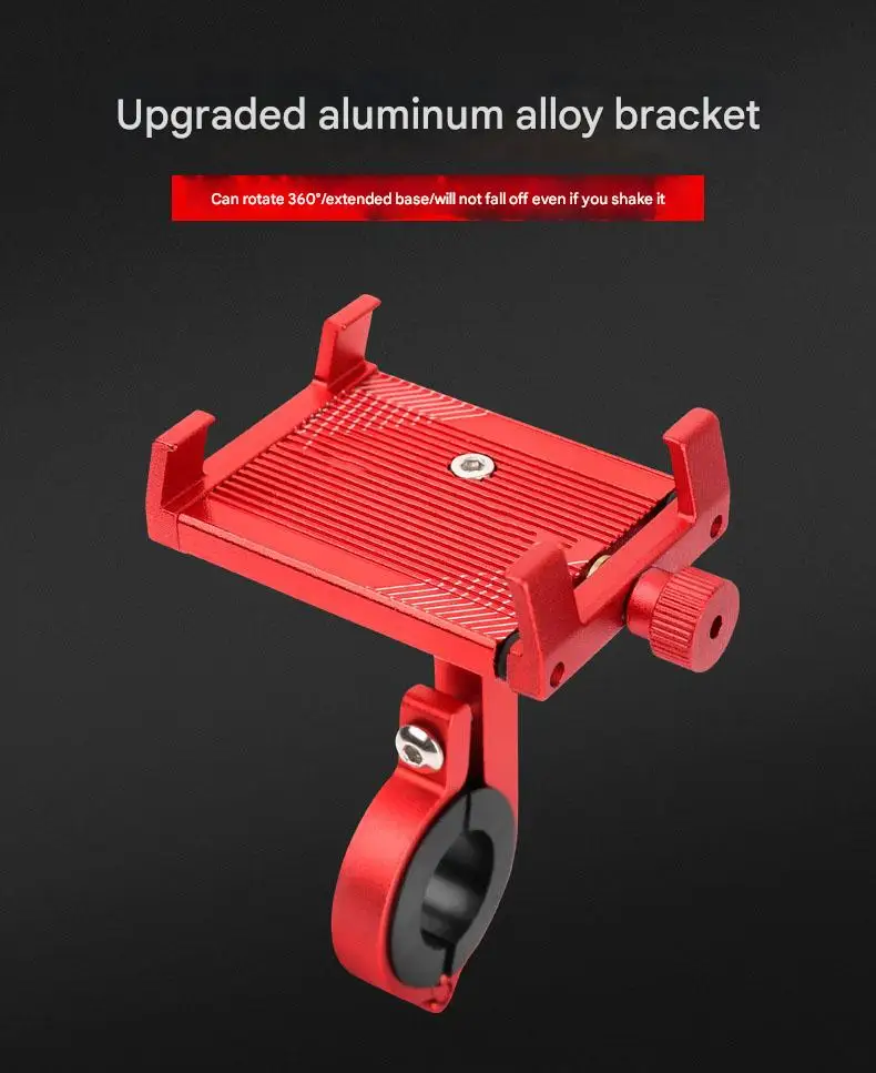 High Stability Aluminum Alloy Bike Mount Bike Mount Brackets Motorcycle Cell Phone Holder Rack