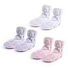 Natural Furry Moist Heat Pack Feet Warmer Microwaveable Bootie With Natural Seeds Clay Beads