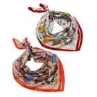 2020 New Scarf Scarf New Design 2020 New Women Summer Hair Scarf Square Printed Head Scarf With Logo
