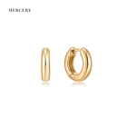 Gold Earrings Earring Mercery Gold Hoop Earrings 14K Ear Rings Fashion Charm Design Solid Gold Huggies Earring Circle
