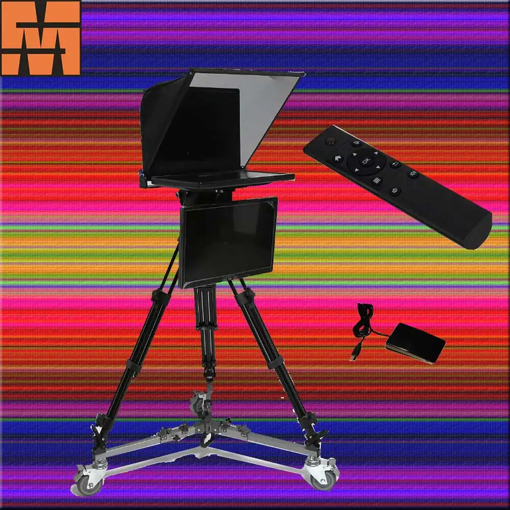 19 Inch Professional Tv Studio Teleprompter For Television Include