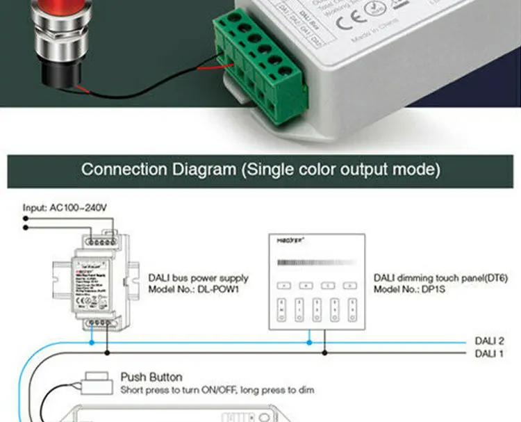 Dali Dt Led Controller Miboxer Dl X Dali In Constant Voltage Rgb