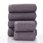 Towel Logo Jacquardjacquard 100% Cotton Waffle Towel Set Custom Logo Hook Golf Towel 4 Sets