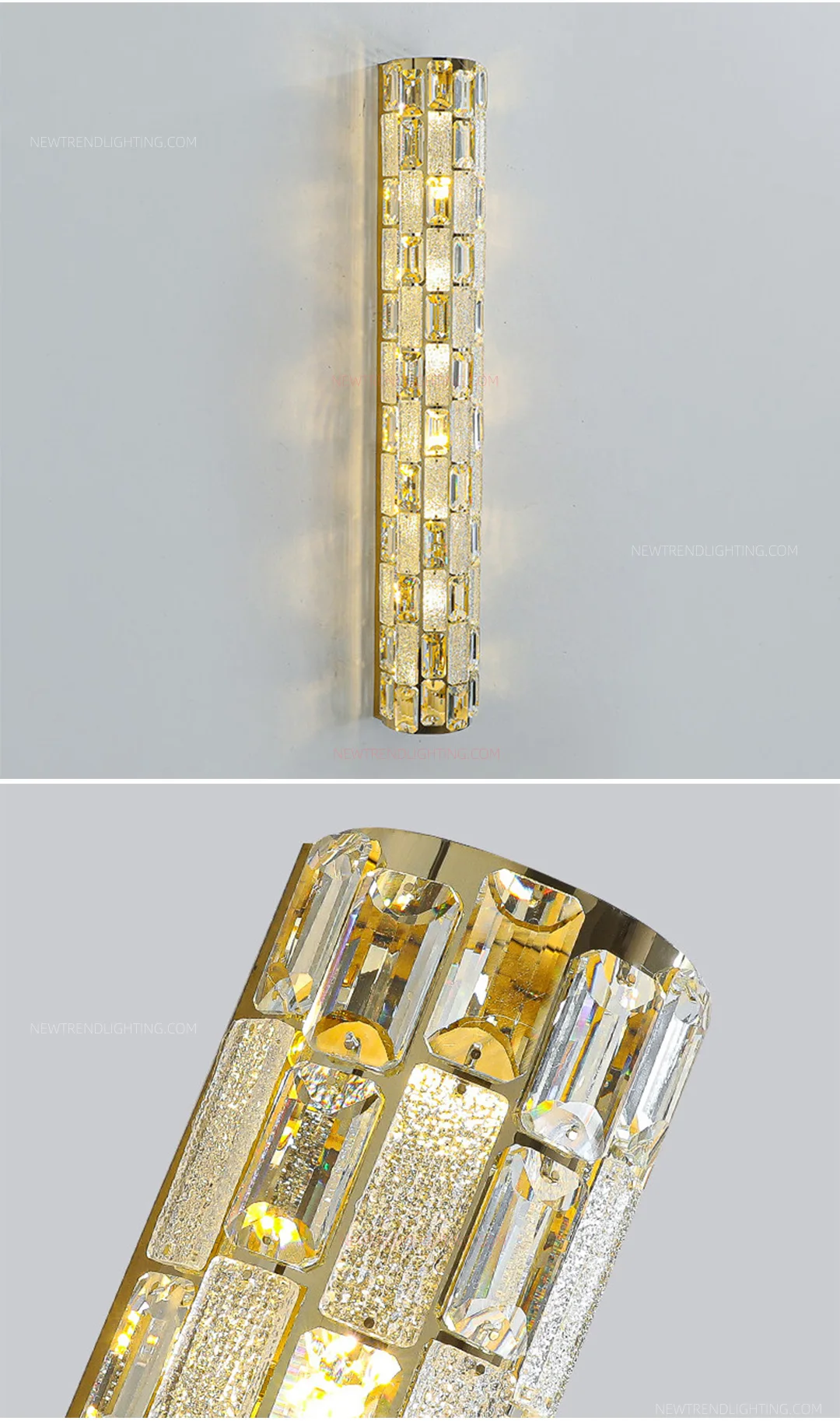 cpl 521 bespoke crystal wall sconce luxury led accent lighting for hotel corridor guest room-3