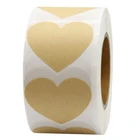 Self Adhesive Sticker Custom Eco Friendly Self Adhesive Blank Handmade Kraft Heart Shaped Sticker