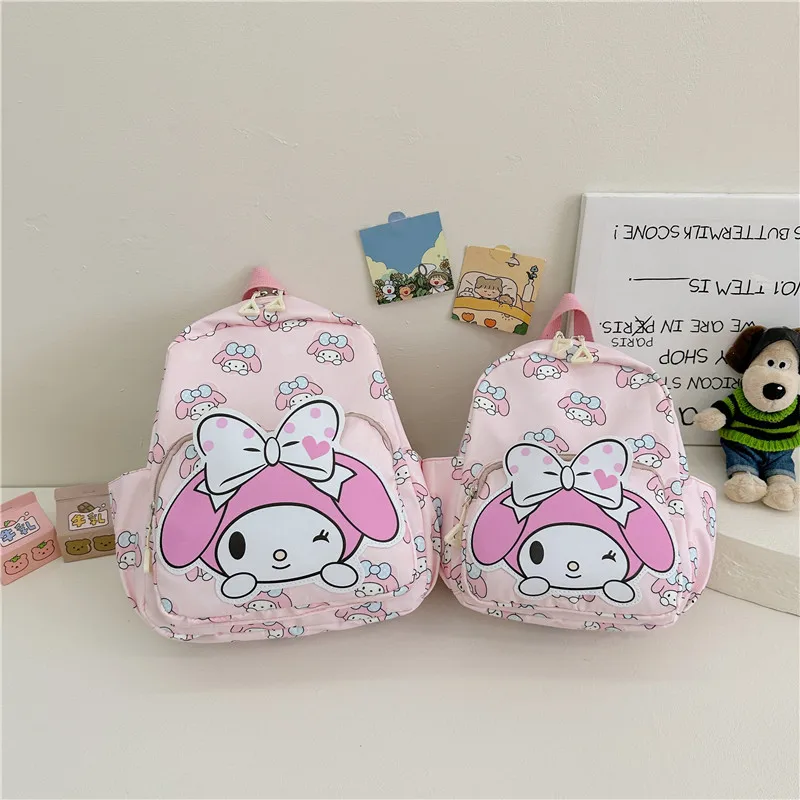 MB1  Sanrio kuromi kt pink girls elegant backpack custom fashion schoolbag waterproof cat book bag backpack