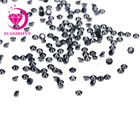 Gemstone Wholesale Stone Machine Cut CZ 1000Pcs/Pack 1mm To 3mm Black Color Price Gemstone