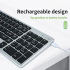 BT Ultra Slim Portable Rechargeable Wireless Keyboard For Home And Office Use