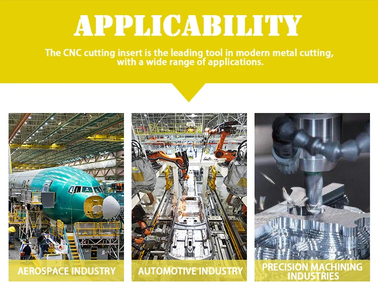 High Precision and Durable Carbide CNC Inserts with 3 Years Warranty for Automated Processing