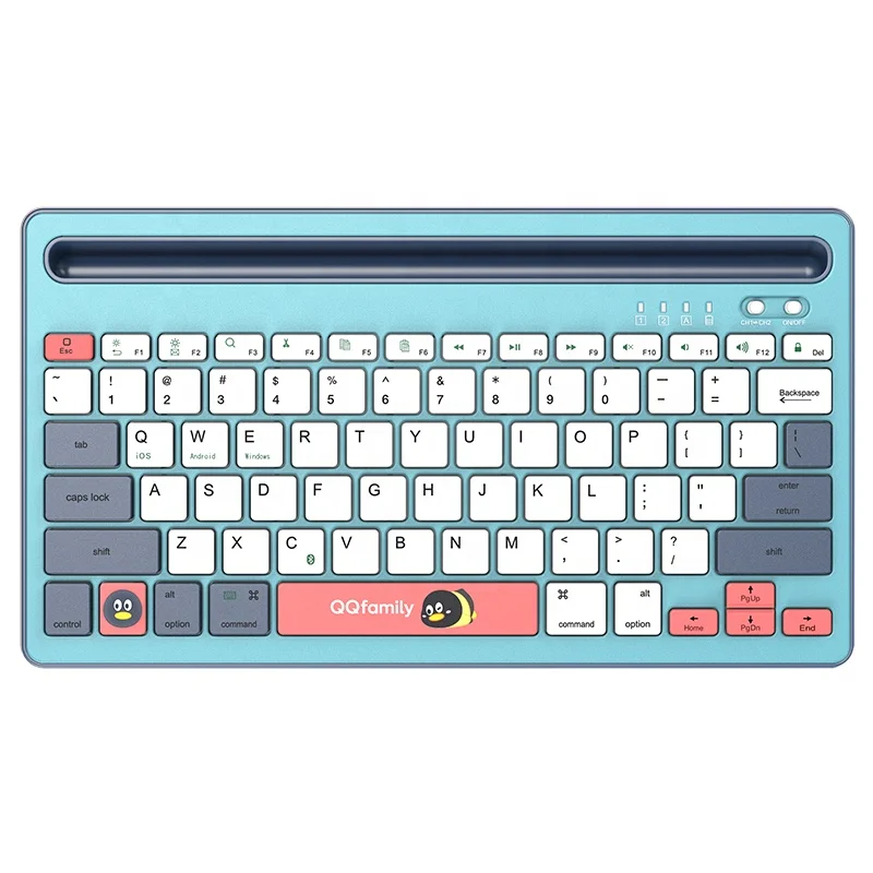 Ultra Slim Compact Keyboard with Media Hotkeys Wireless Keyboard For Laptop