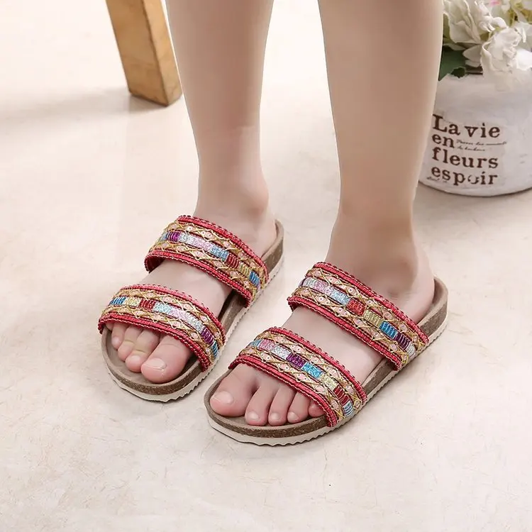 Hot Style Fashion Fur Slippers Walking Style Anti-slip Flip-flops Outdoor Recreation Casual Shoes For Kids