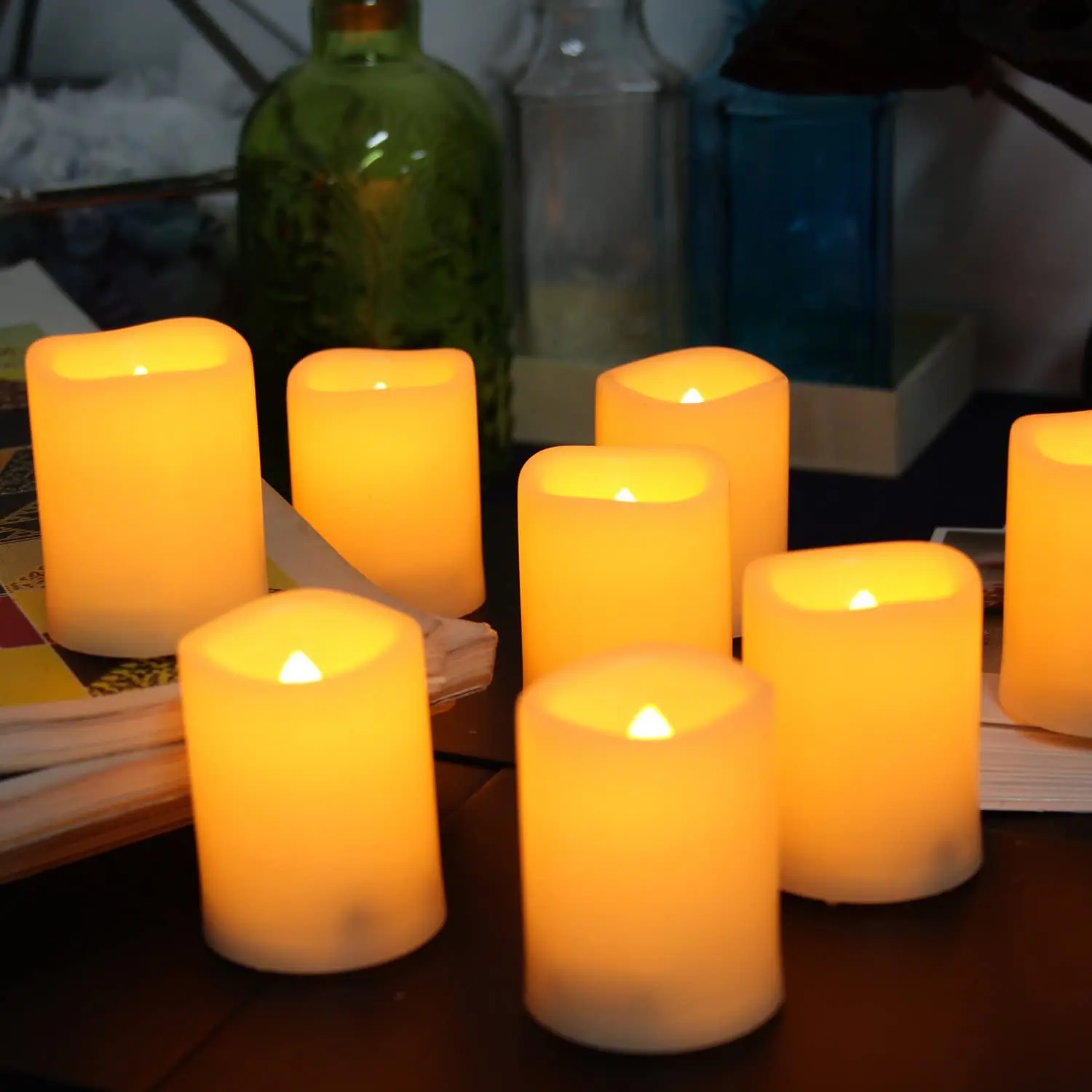36 Pack Flameless Battery Operated Led Votive Candles Flickering