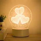 Wholesale Kids Room Creative Usb Battery Custom 3D Illusion Acrylic Led Nigh Illusion Decorative Lights