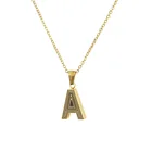 Necklace Initial Necklaces Black Line Necklace Initial Choker Stainless Steel 26 Letter Necklaces