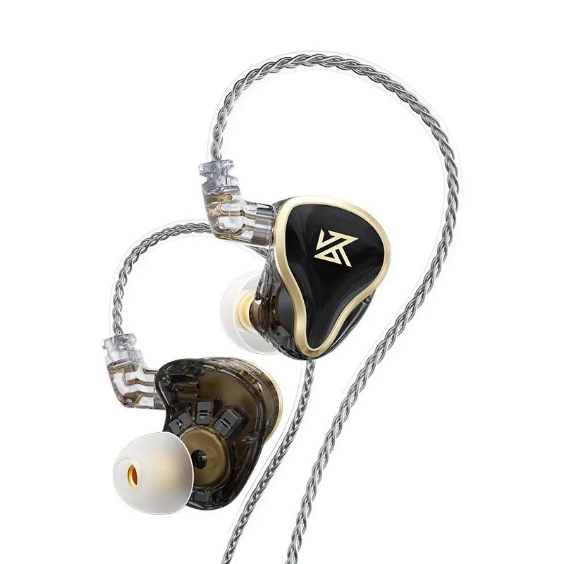 KZ ZAS 1DD+7BA Hybrid Technology Earbud In-Ear Headphones HiFi Bass Stereo Earbuds Sport Noise Cancelling Earphones