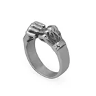 Titanium Ring DEXRLO Titanium Men Fist Ring Blanks Custom Ring Design