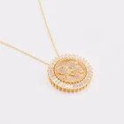 14k Pendant Wholesale High Quality 14k 18k Gold Plated Fashion Jewelry Iced Out CZ Diamond Boy And Girl Pendant Necklace
