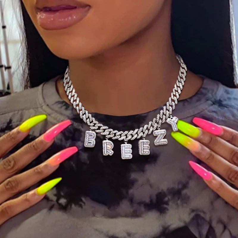 Necklace Personalised,Cuban Link Chain 