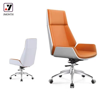 Manufacturing Office Furniture Executive Boss Office Chair Modern Rotary Comfortable Ergonomic Metal Lift Leather Office Chair