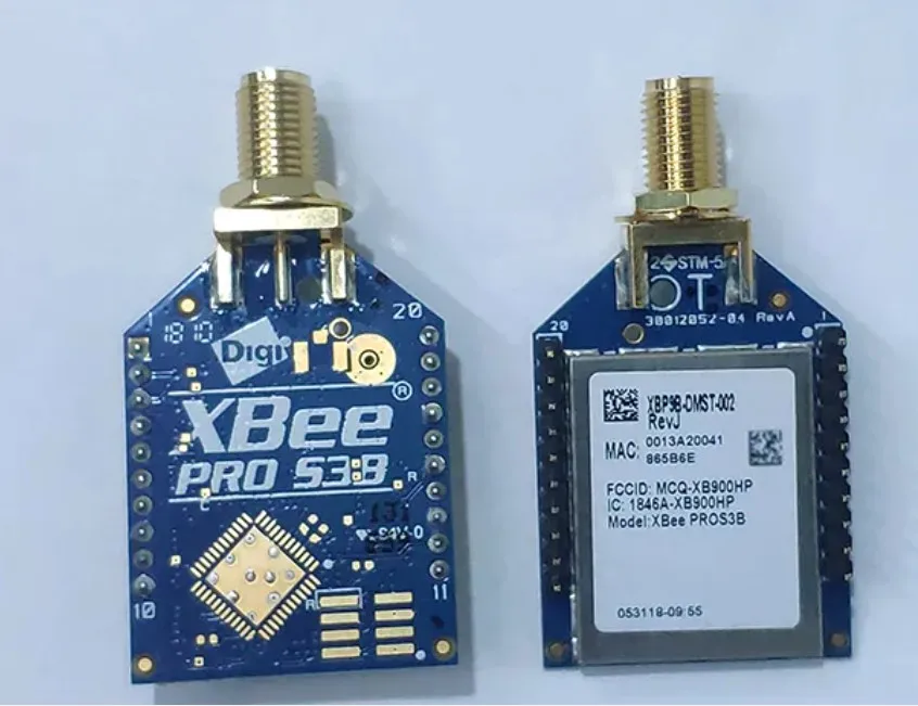 OEM Zigbee Module 902MHz to 928MHz 30dBm SMD XBP9X-DMUS-001 Transmitter and Receiver