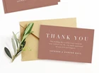 Cards Printable Brown Kraft Thank You Postcards Note Cards For Small Business Weddings Greetings