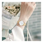 Classic Classic European Style Gem Green Leather With Small Fashion Decoration Quartz Watch