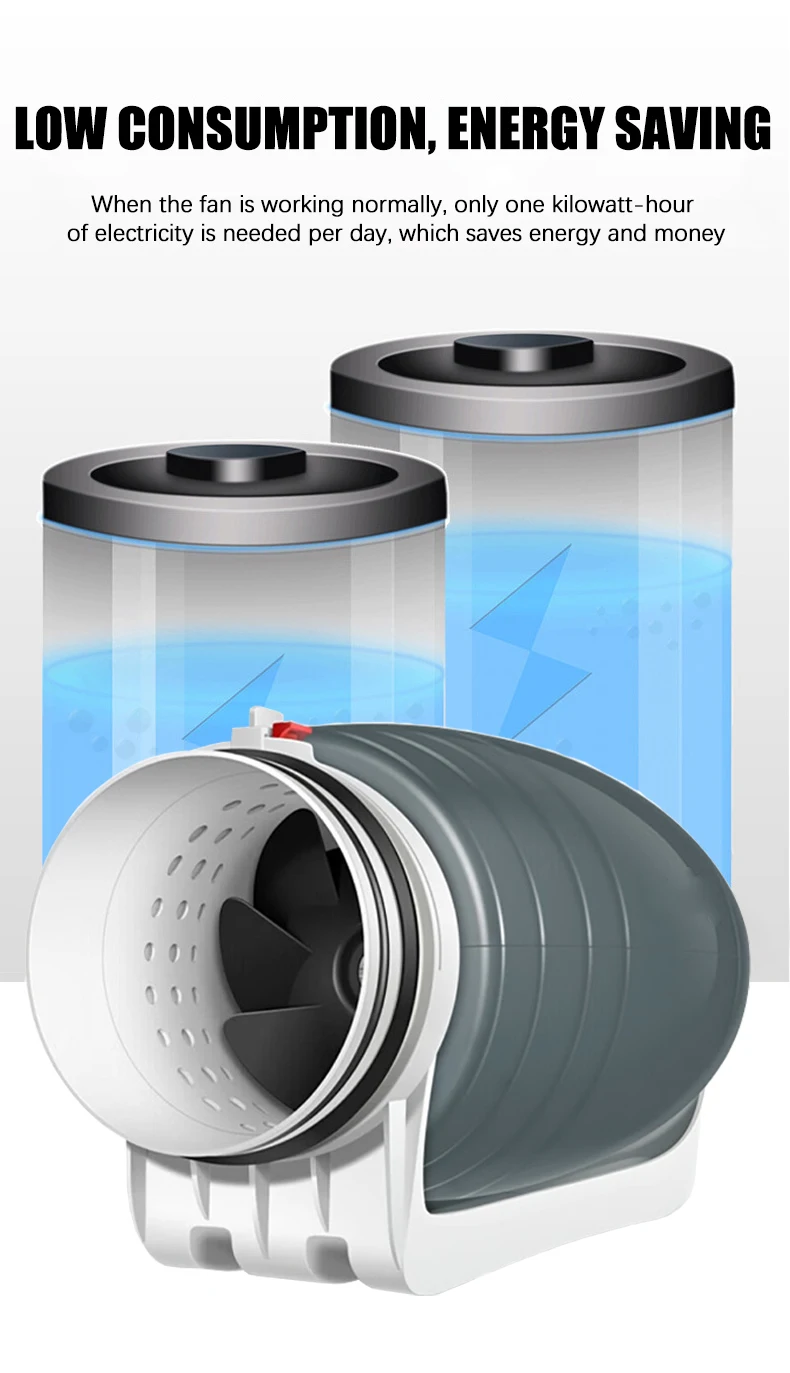 Plastic Slient Air Fan, AC 220V~240V, Electric - detail 26