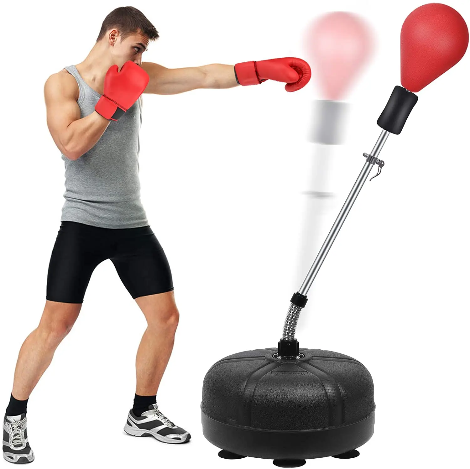 per la Formazione di Adolescenti Dispositivo per Esercizi Zwindy Free Standing Boxing Speed ​​Ball Stand Base Punching Ball 