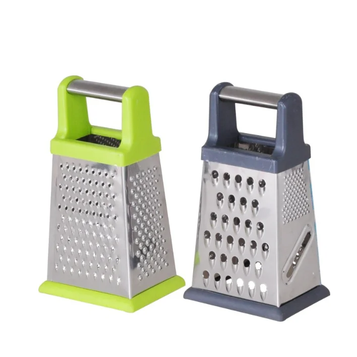 Haixing Home Use Non-slip Kitchen Stainless Steel Cheese Grater Cutter Vegetable Chopper Grater With Handle