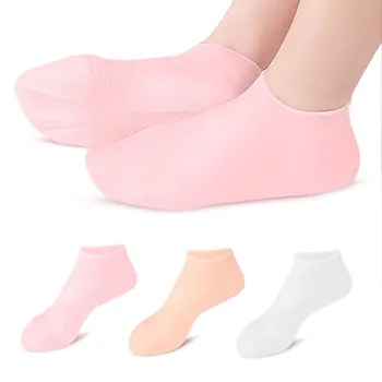 Silicone sebs exfoliation spa rejuvenation foot protection socks foot skin care elastic moisturizing socks