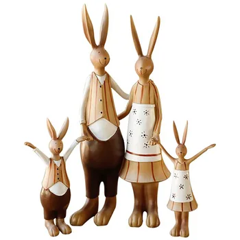 American rabbit Arts and crafts set home accessories living room TV cabinet decoration creative wedding gift rabbit decoration