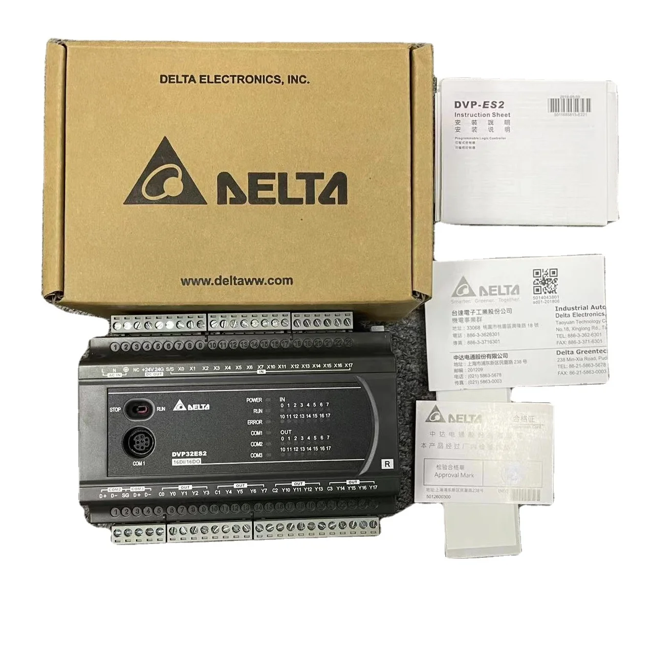 DELTA DVP32ES200R PLC Programmable Logic Controller CPU Module DELTA DVP32ES200R ES2 series standard PLC