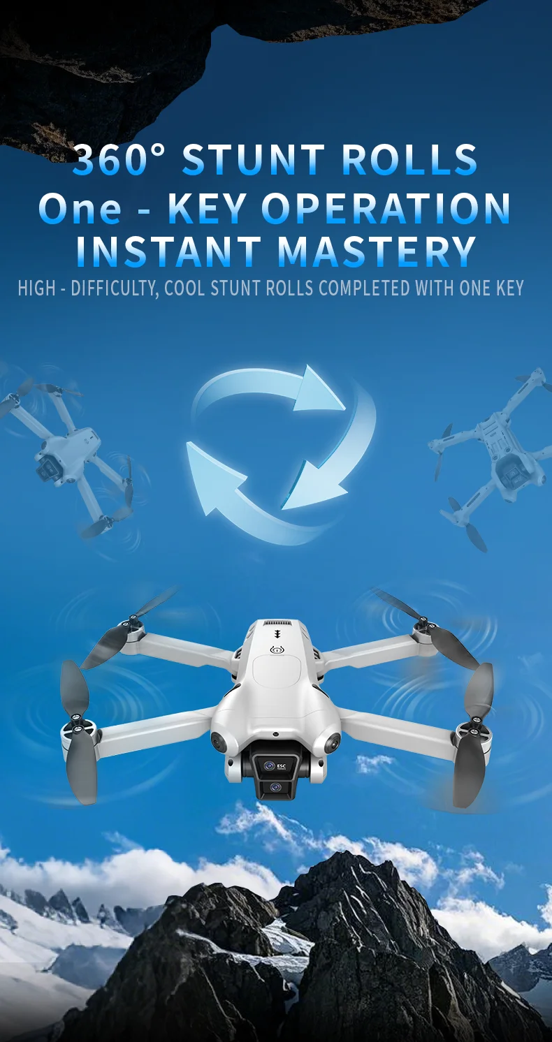 Drone M4 ultra-convivial pour les débutants GPS télécommande haute longue portée connectivité WIFI suivez-moi Drone cadeau d'évitement d'obstacles