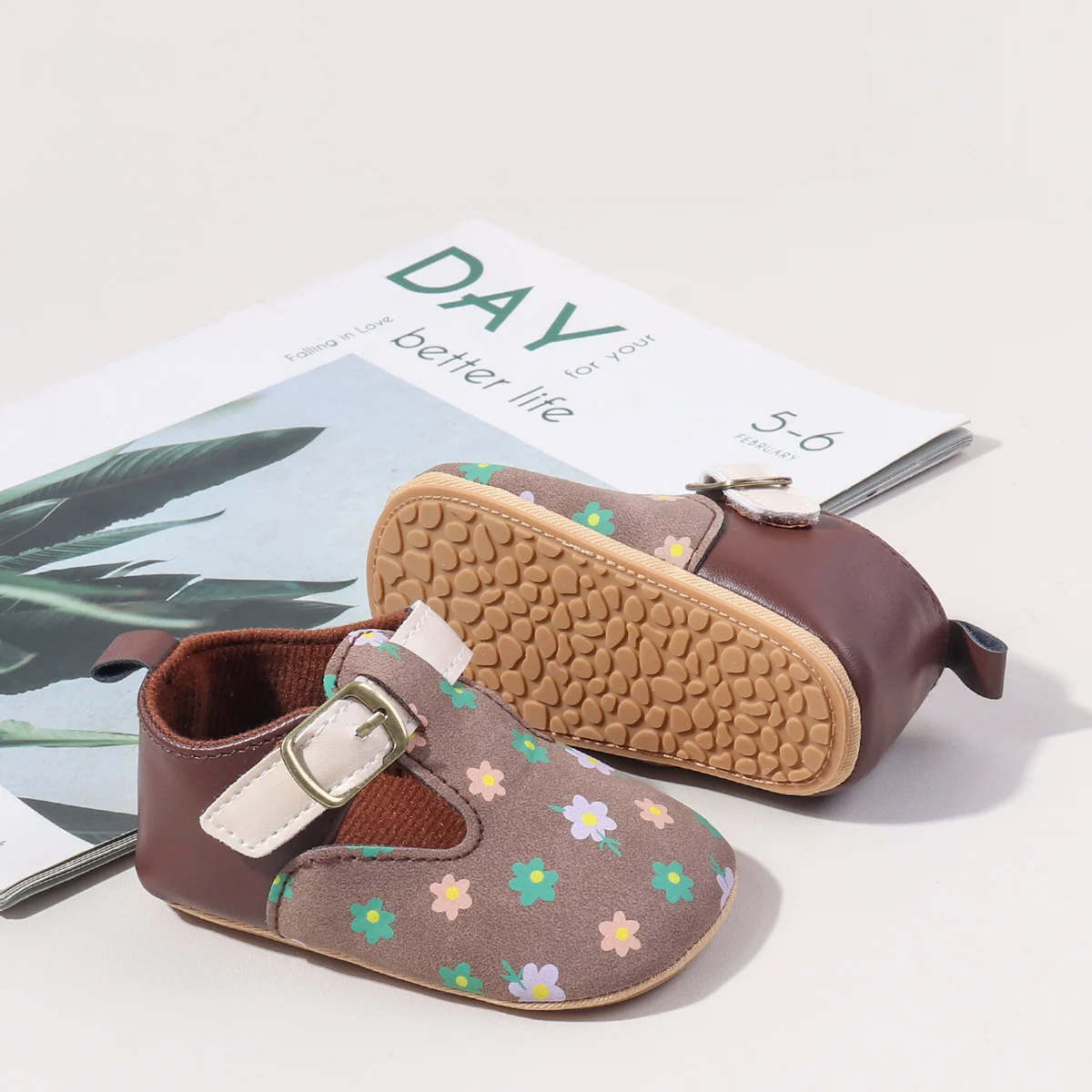 Hot Selling Anti-slip Pu Leather Princess Baby Toddler Girl Shoes factory