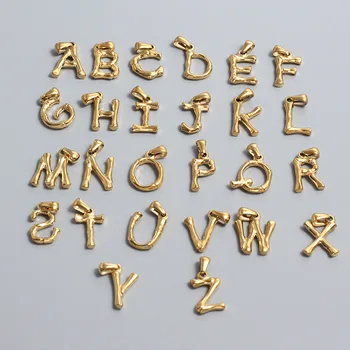 Custom A B C D E F G H I J K L M N O P Q R S T U V W X Y Z 26 Alphabet With Initial Letter Necklace Pendants