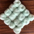 Fur Fluffy 8cm Rabbit Fur Ball Natural Fur Pom Poms For Beanie Hat