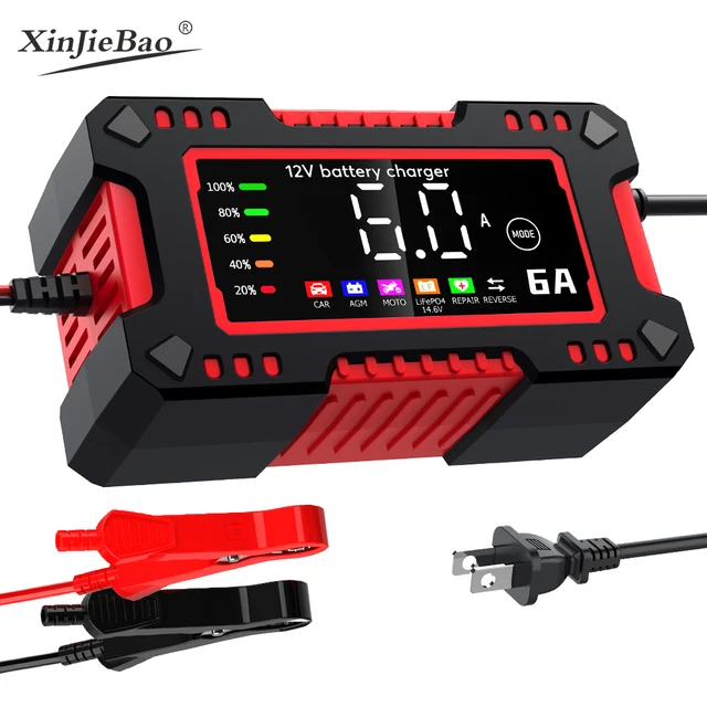 Factory price 12V6A car Motorcycle Pulse Repair Battery Charger