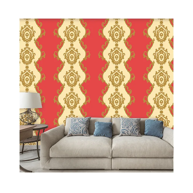 New Design Best Price Wholesale Flower Pattern Gold Foil Damask Design Decor  Pvc Wallpaper - Buy Royal Wallpaper Design,Wallpaper For Teenage  Adult,Sequin Wallpaper Product on 