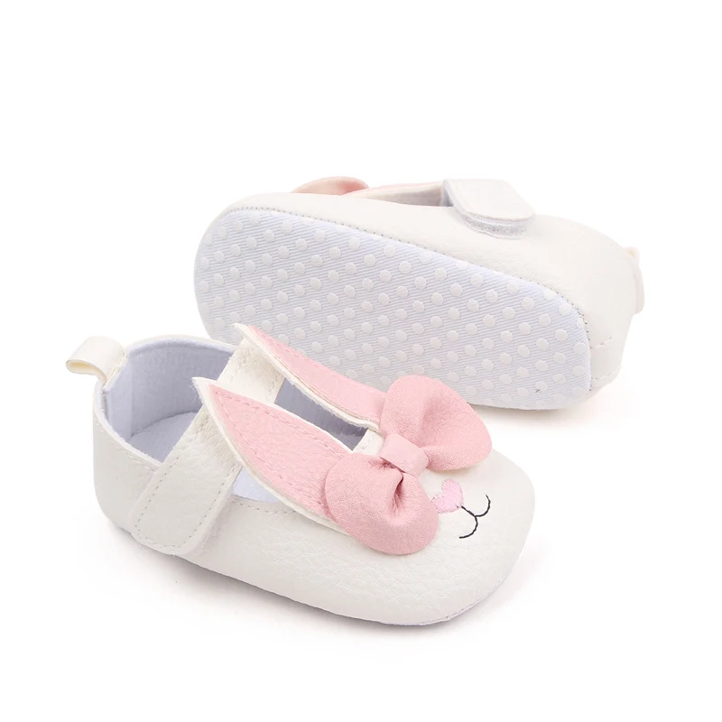 New Female Spring and Autumn Color Cartoon Rabbit Soft Bottom Infant Girls Shoes details