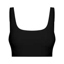 YIYI New Fabrics Soft Yoga Tops Shockproof Breathable Workout Tops Solid Color Quick Dry High Support Sports Bra