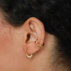 925 Silver Earrings Silverearrings Gemnel Jewelry 925 Silver Daily Wear 18k Gold Small Diamond Hoop Earrings