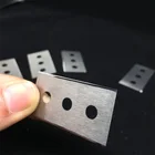3 Razor Blade 3 Hole Blade Surface Polished 3 Hole Film Cutting Tungsten Carbide Knife Razor Blade