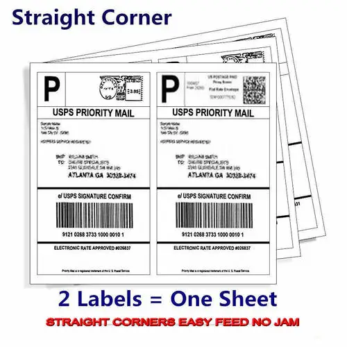 blank labels shipping mailing address white first class 