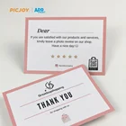 Greeting Card Printing Customized Glossy Coated Paper Thank You Card Greeting Card Cheap Printing In Shanghai