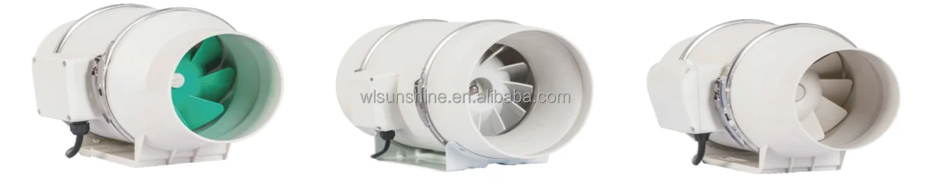 Mixed Flow Duct Fan, ST-100, RED, PLASTIC - detail 2