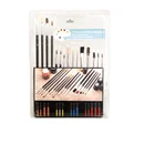 Artist Artist Professional Kits Nylon Hair Brushes Oil Watercolor Acrylic 15pcs Paint Brush Set