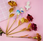 Rose Eternal 24k Gold Foil Dipped Plated Galaxy Rose Led 24 K Flower Valentines Gift