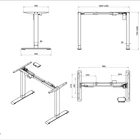 Office Ergonomic Stand Desk Ergonomic Office Electric Height Adjustable Sit To Stand Standing Desk Only Frame