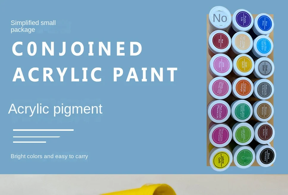 Acrylic Color Set Small Box 20ml21 Children's Kindergarten Painted Hand