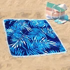 Square Beach Extra Large Square Shape Absorbent 100%Polyester Microfiber Print Beach Towel